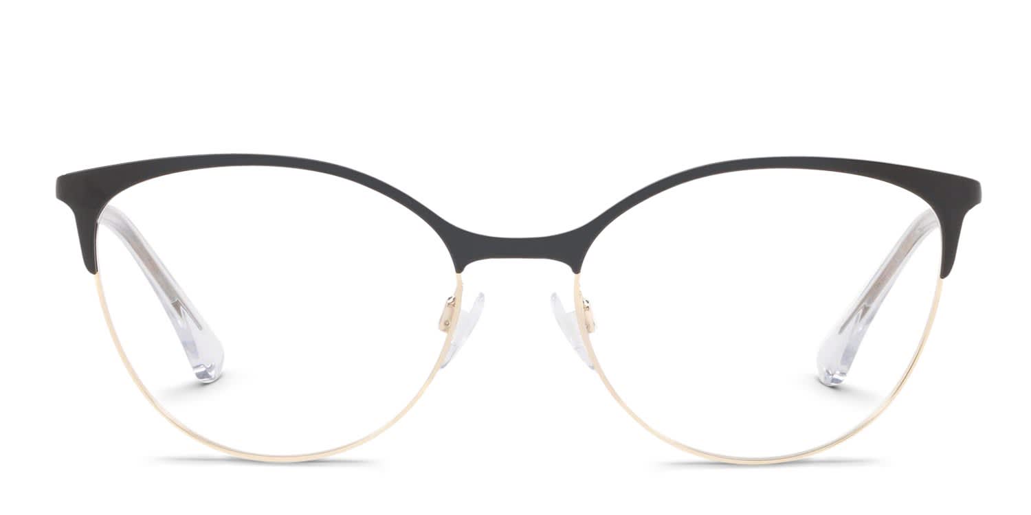 Emporio Armani EA1087 Black, Gold glasses - Black / Gold - Frontal View