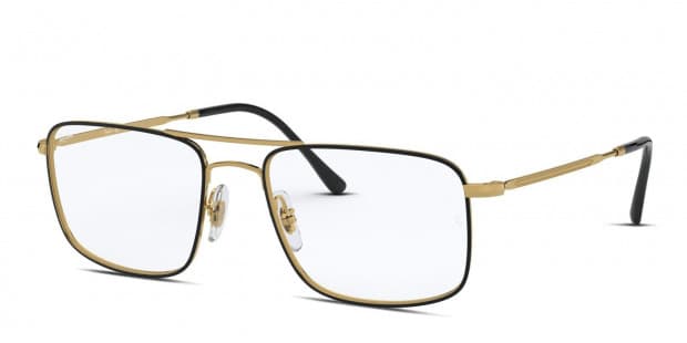 Ray Ban RX6434 Eyeglasses 2946 Black On Gold