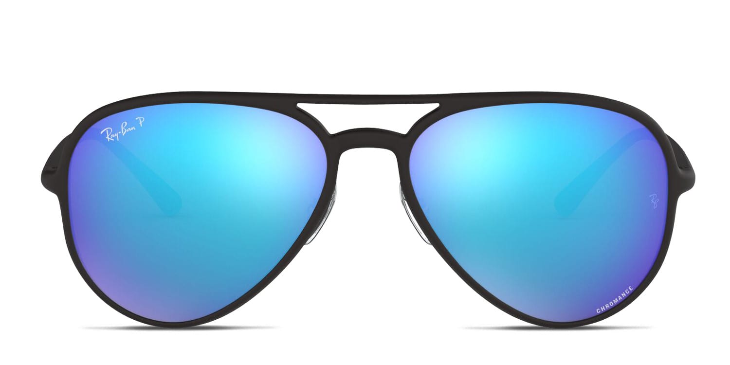 The Ray-Ban 4320CH Chromance is a sporty aviator frame with