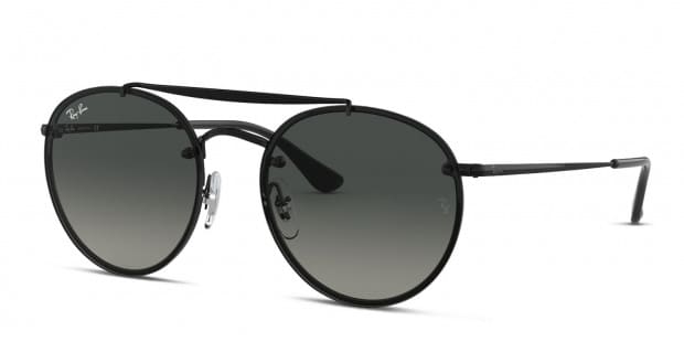Ray-Ban RB3614N Black Gray Prescription Sunglasses 50% Off Lenses