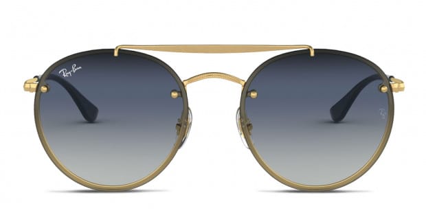 Ray Ban RB3614N Blue Gold Prescription Sunglasses 50 Off Lenses