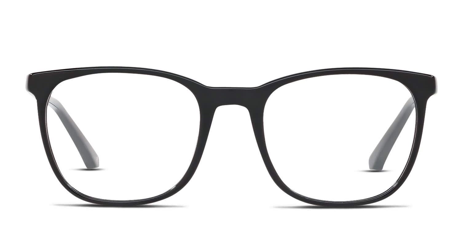Emporio Armani EA3153F Shiny Black glasses - Shiny Black - Frontal View