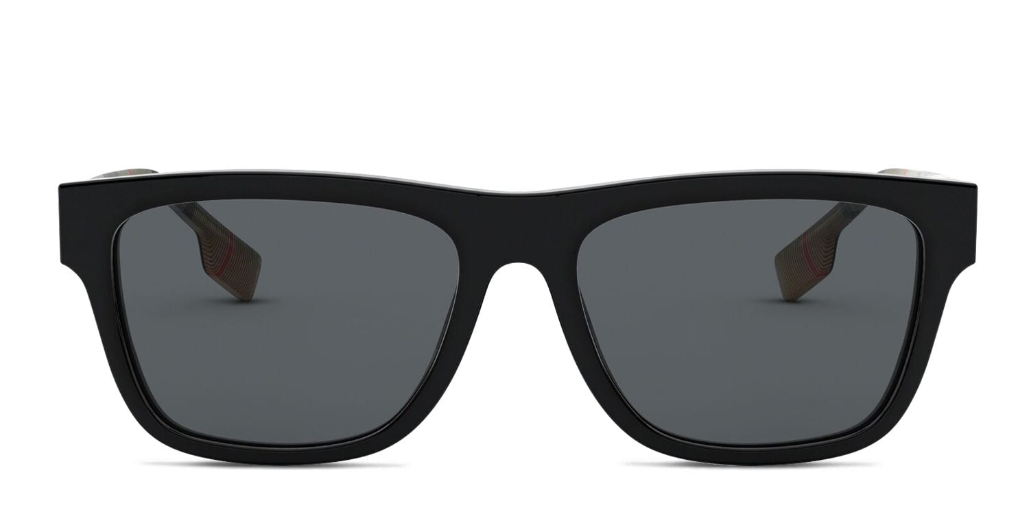 Burberry BE4293 Shiny Black Prescription Sunglasses - 50% Off Lenses