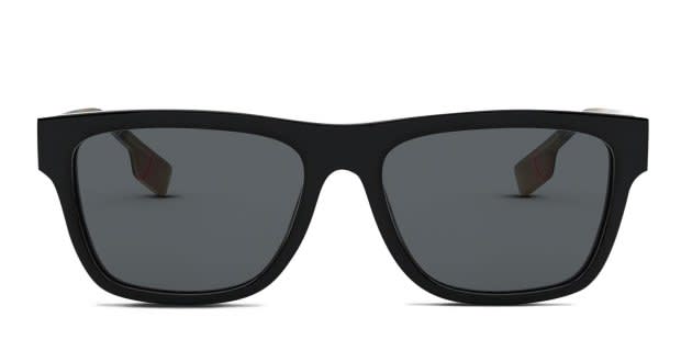 Burberry BE4293 Shiny Black Prescription Sunglasses - 50% Off Lenses