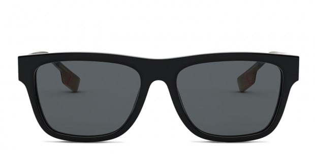 Burberry BE4293 Shiny Black Prescription Sunglasses 50 Off Lenses