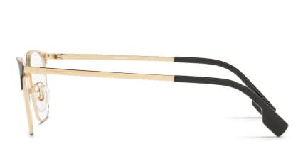 Burberry BE1338D Black, Gold glasses - Black / Gold - Side View
