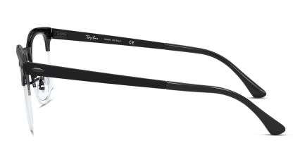 Ray-Ban RX3716VM Clubmaster Metal Black glasses - Black - Side View
