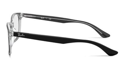 Ray-Ban RX5375 Black, Clear glasses - Black / Clear - Side View