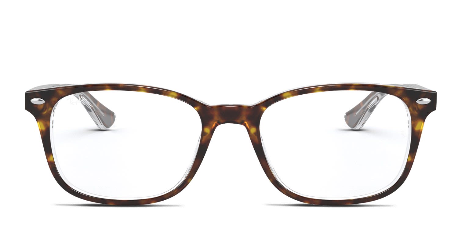 Ray-Ban RX5375 Tortoise, Clear glasses - Clear / Tortoise - Frontal View