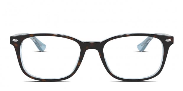 Ray Ban RX5375 Brown Tortoise Blue Eyeglasses Includes FREE Rx Lenses