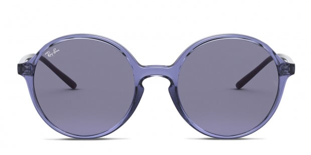 Ray Ban RB4304 Blue Clear Purple Prescription Sunglasses 50 Off Lenses