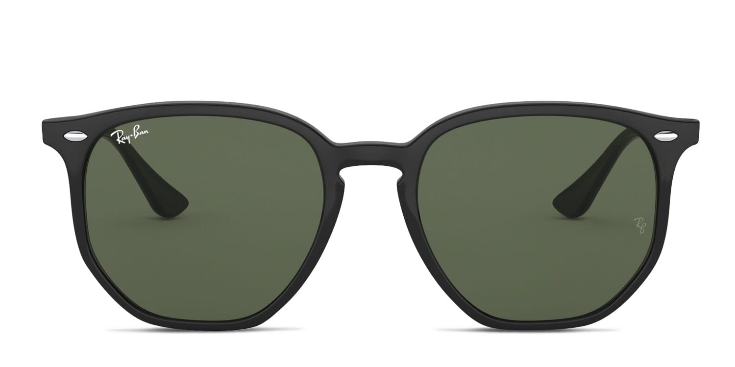 Ray-Ban RB4306 Black , Green glasses - Black / Green - Frontal View