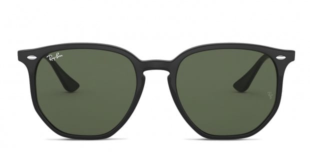 Ray Ban RB4306 Black Green Prescription Sunglasses 50 Off Lenses