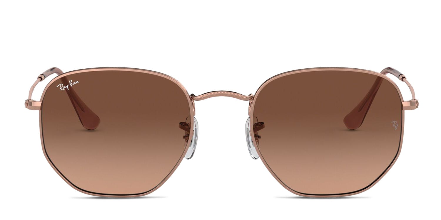 Ray-Ban RB3548N Hexagonal Brown , Gold , Pink Prescription