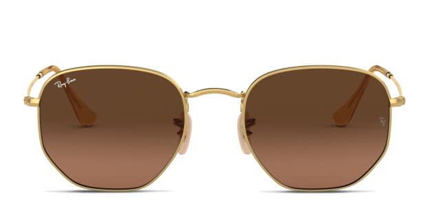 Ray-Ban ブラウン スクエア サングラス 19121489_41823697_1000.jpg