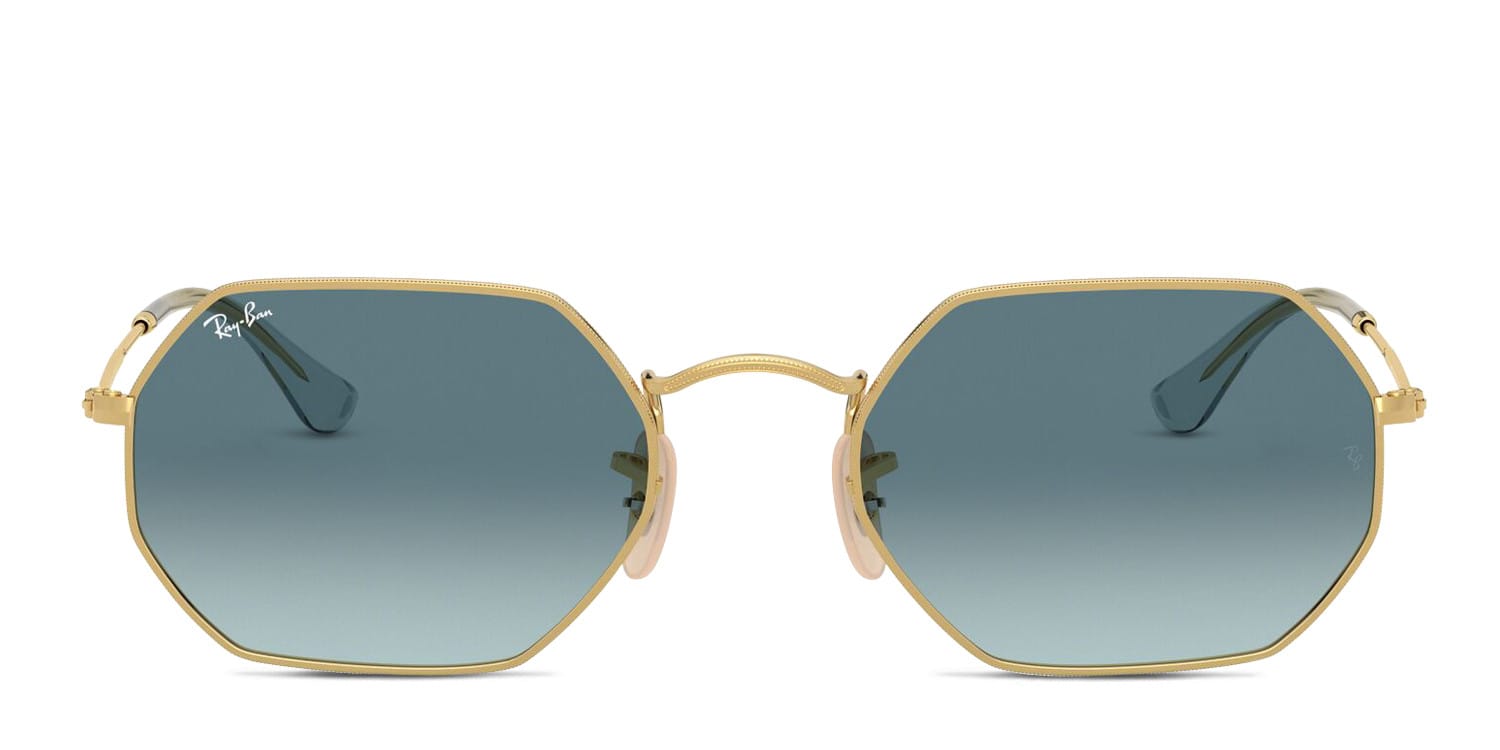 Ray-Ban RB3556N Blue , Gold , Gray glasses - Blue / Gold / Gray - Frontal View