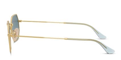 Ray-Ban RB3556N Blue , Gold , Gray glasses - Blue / Gold / Gray - Side View