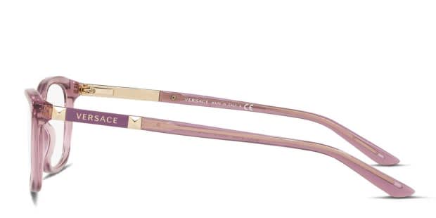 Versace VE3186 Clear, Purple Eyeglasses | Includes FREE Rx Lenses
