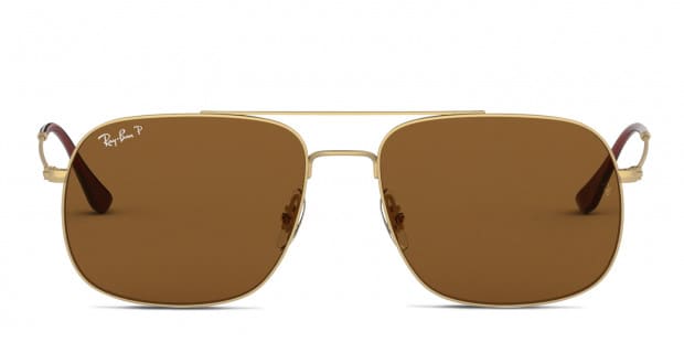 Ray Ban RB3595 Andrea Brown Gold Gray
