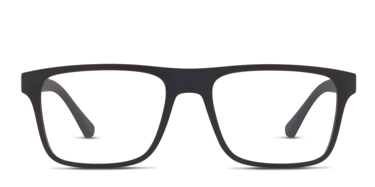 Emporio Armani EA4115 w/Clip-On Matte Black glasses - Matte Black - Frontal View