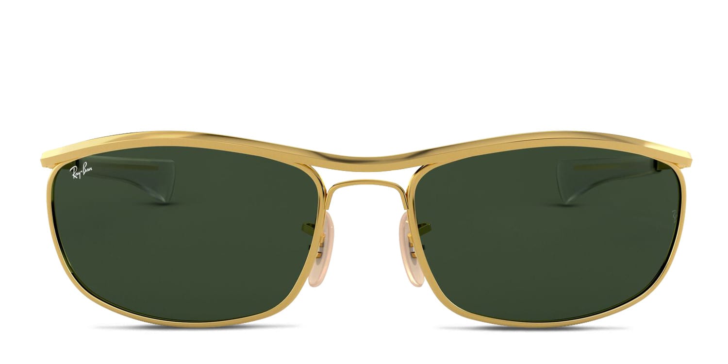Ray-Ban RB3119M Olympian I Deluxe Gold , Green glasses - Gold / Green - Frontal View