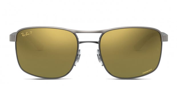 Ray Ban RB3660CH Gold Green Gunmetal Prescription Sunglasses 50 Off Lenses