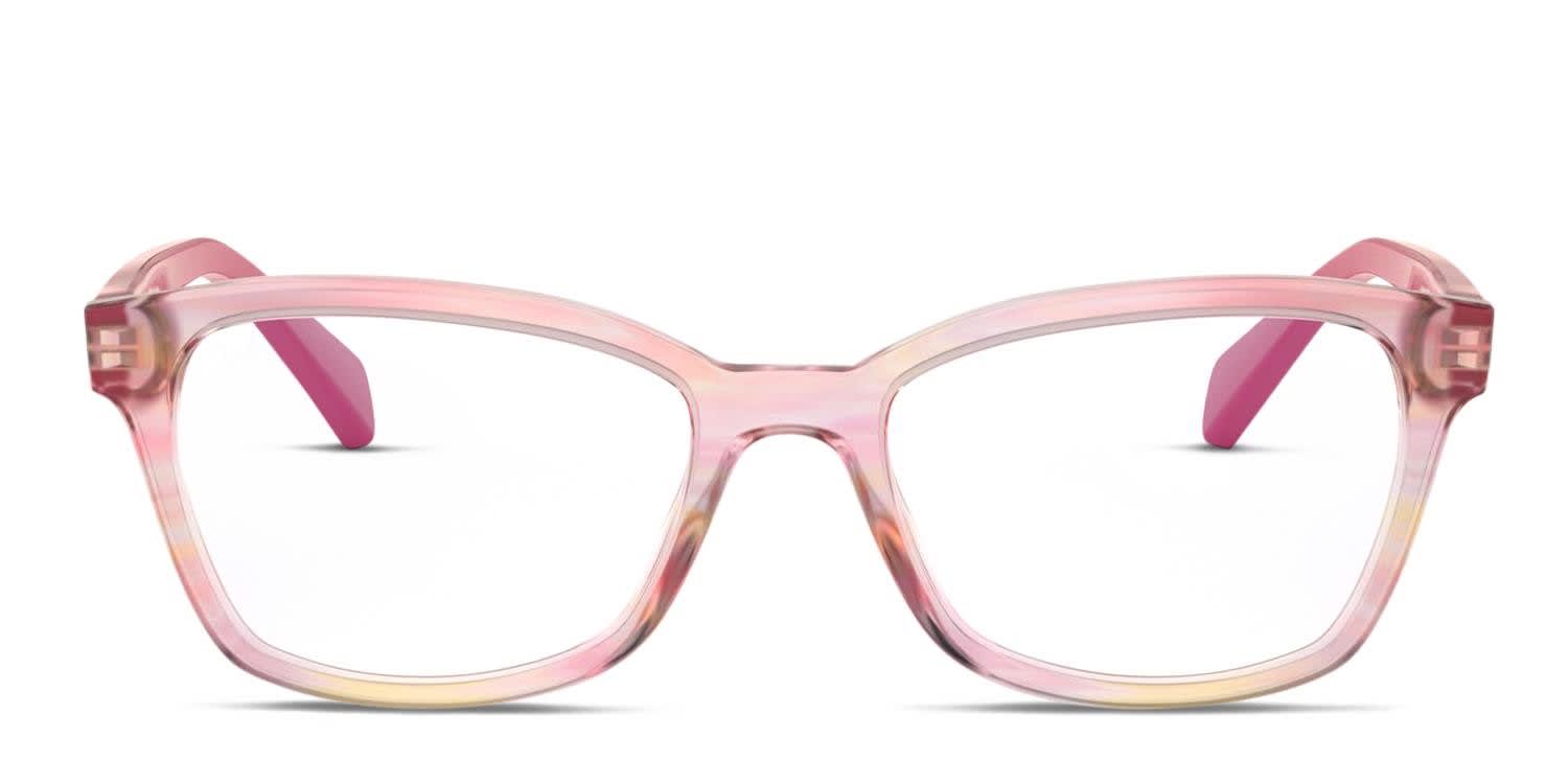 Ray-Ban RY1591 Kids Pink, Yellow, Clear glasses - Pink / Yellow / Clear - Frontal View