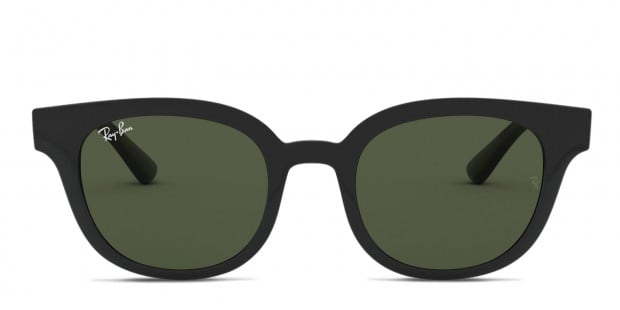 Ray-Ban RB4324F Black , Green Prescription Sunglasses - 50