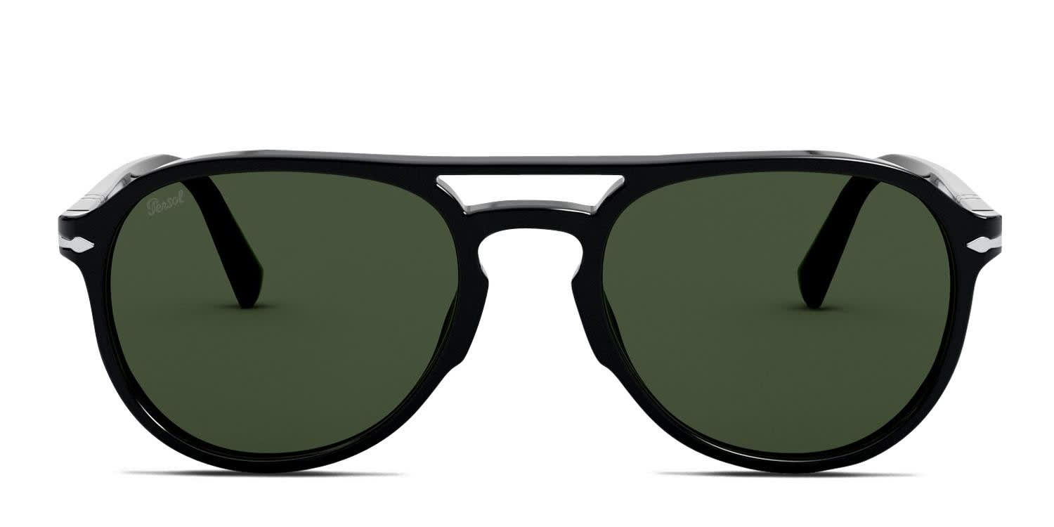 Persol PO3235S El Profesor Sergio Shiny Black glasses - Shiny Black - Frontal View