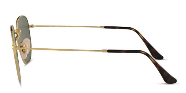 Ray-Ban RB3548N Hexagonal Gold/Green/Tortoise Sunglasses