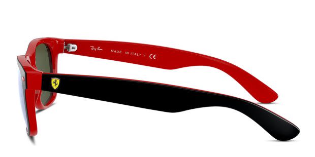 Ray-Ban RB2132M New Wayfarer Black//Red/Silver Sunglasses