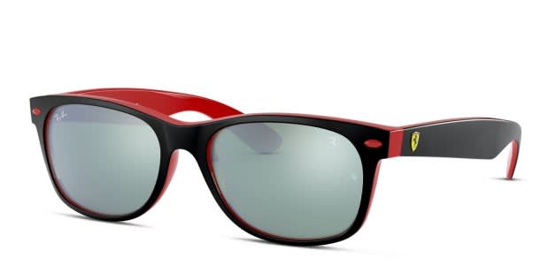 Ray-Ban RB2132M New Wayfarer Black//Red/Silver Sunglasses