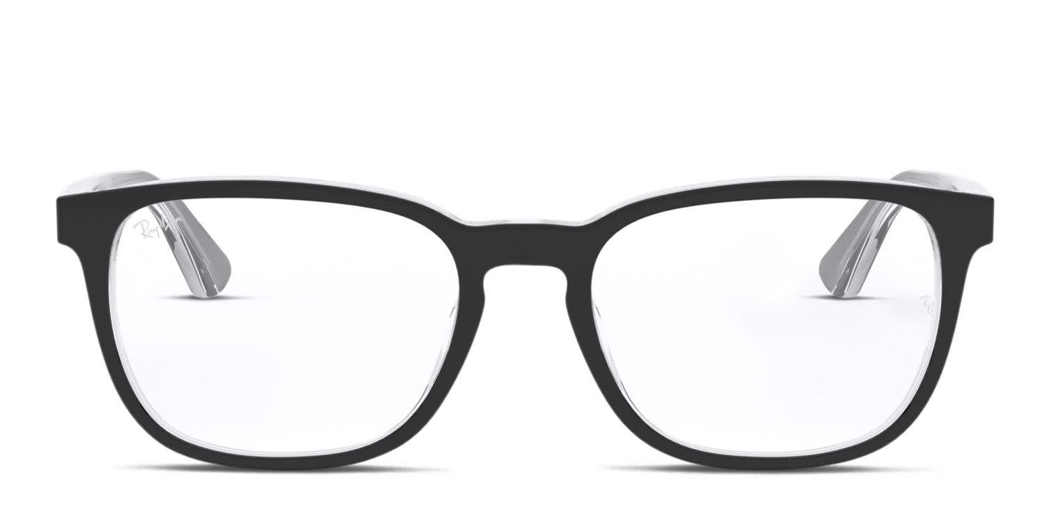 Ray-Ban RY1592 Kids Black, Clear glasses - Black / Clear - Frontal View