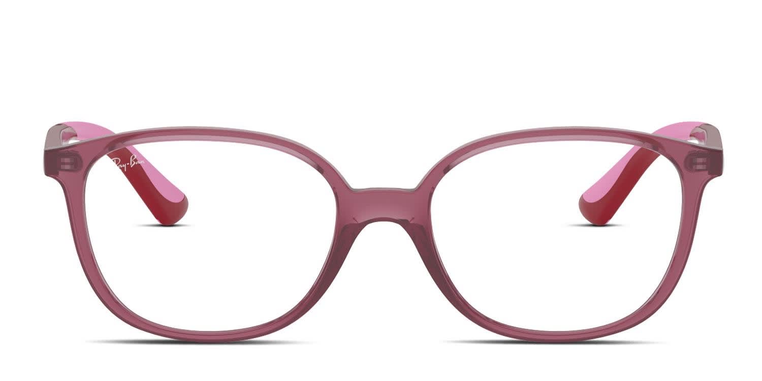Ray-Ban RY1598 Kids Red, Clear glasses - Purple - Frontal View