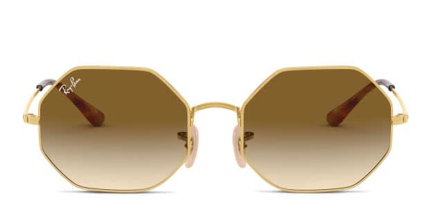 Ray-Ban RB1972 Octagon Gold, Brown