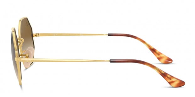 Ray-Ban RB1972 Octagon Gold, Brown