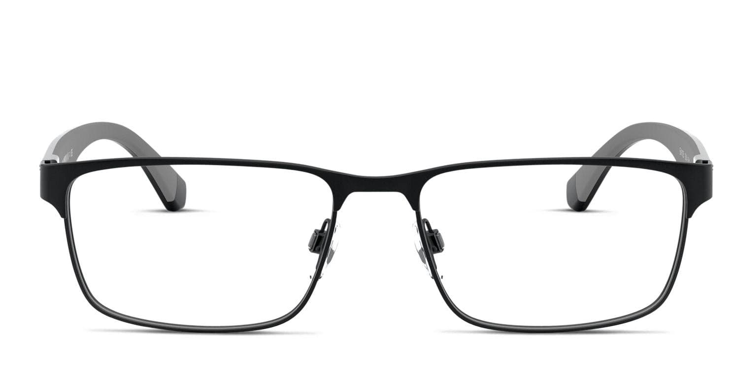 Emporio Armani EA1105 Matte Black glasses - Matte Black - Frontal View
