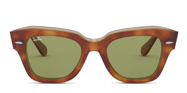 Ray-Ban RB2186 State Street Brown, Tortoise, Green