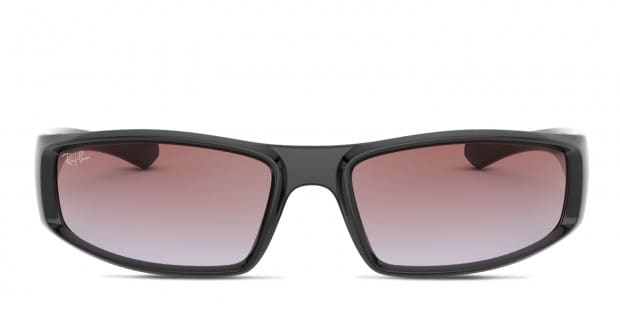 Ray-Ban RB4335 サイズ58 Ray-Ban RB4335 S (58 - 17) with Green lenses and Black frame