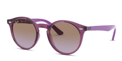 Ray-Ban RJ9064S Kids Purple , Clear glasses - Purple / Clear - Angle View