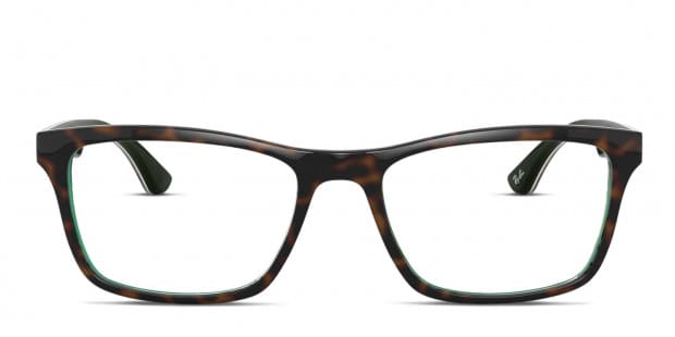 Ray Ban RX5279 Clear Green Tortoise Eyeglasses Includes FREE Rx Lenses