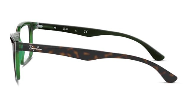 Ray-Ban RX5279 Brown/Tortoise/Green Eyeglasses | Includes FREE Rx