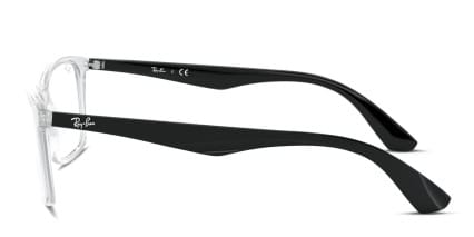 Ray-Ban RX7047 Clear glasses - Clear - Side View