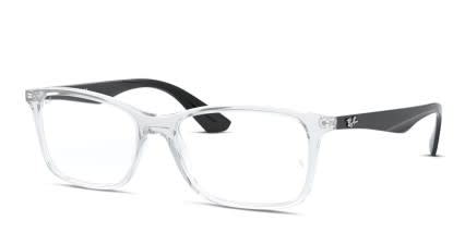 Ray-Ban RX7047 Clear glasses - Clear - Angle View