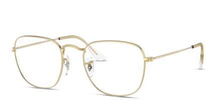 Ray-Ban RX3857V Frank Gold glasses - Gold - Angle View