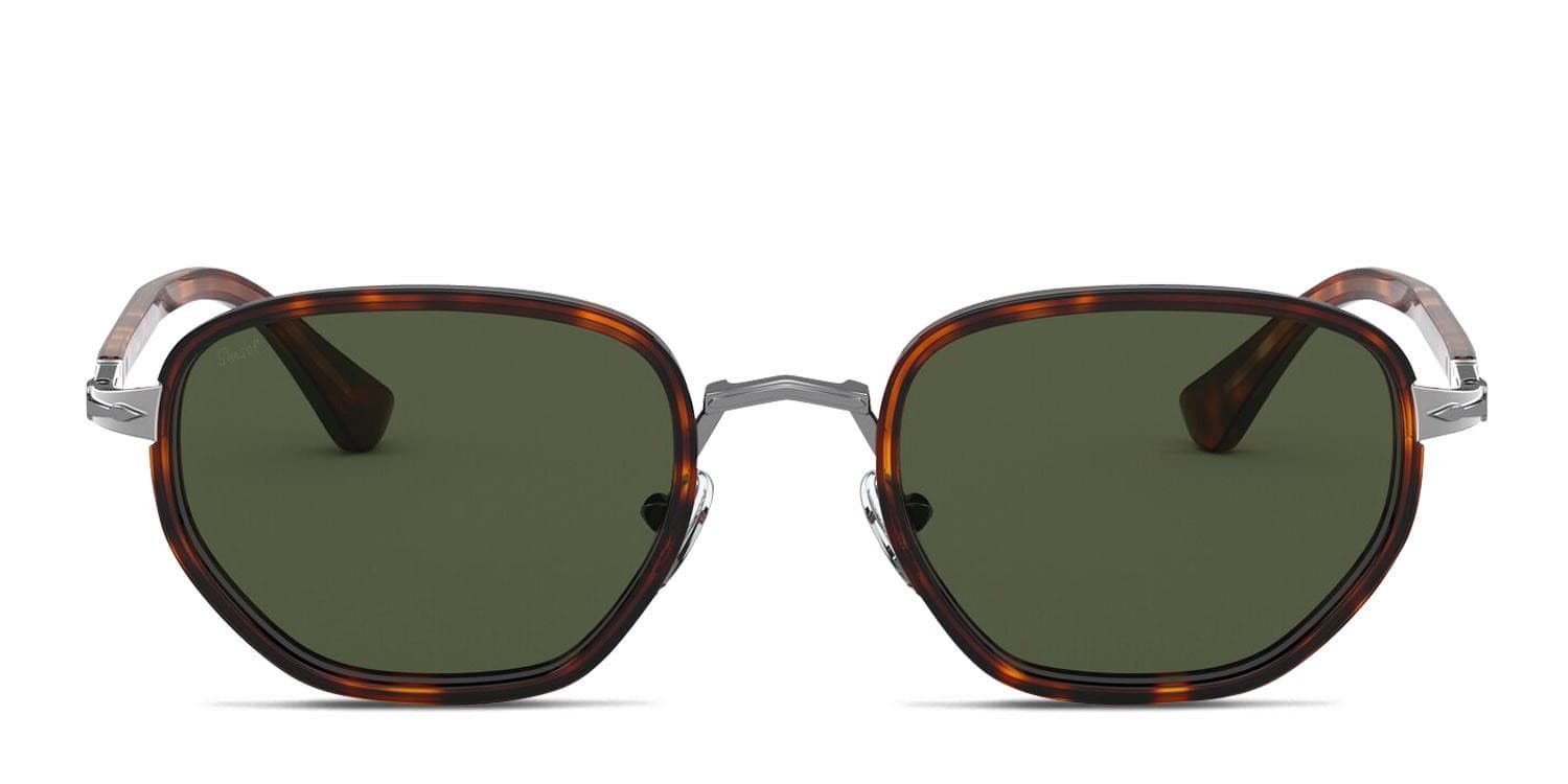 Persol PO2471S Brown, Tortoise, Gunmetal glasses - Brown / Tortoise / Gunmetal - Frontal View