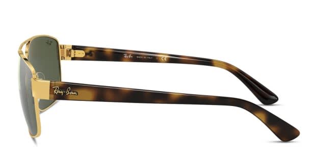 【新品未使用】Ray-Ban サングラス RB3663 ゴールド ケース付 The Ray-Ban 3663 is a flashy sunglasses frame with luxurious flair
