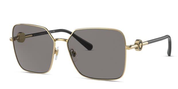 Versace VE2227 Gold Frame Sunglasses with Brown Lenses NWT Versace VE2227 Sunglasses | FramesDirect.com main image 4