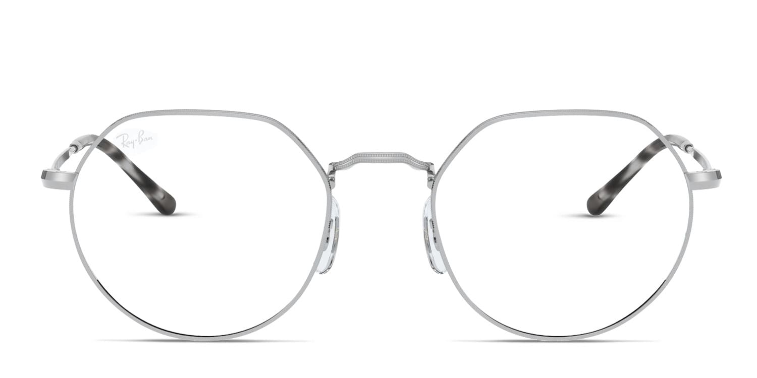 Ray-Ban RX6465 Jack Silver glasses - Silver - Frontal View
