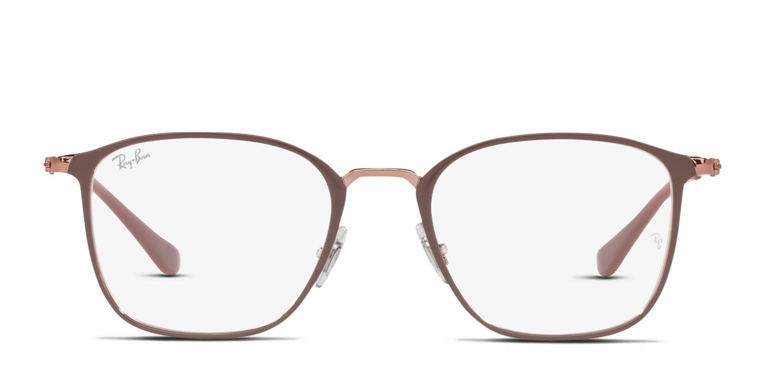 Ray-Ban RX6466 Beige, Gold glasses - Beige / Gold - Frontal View